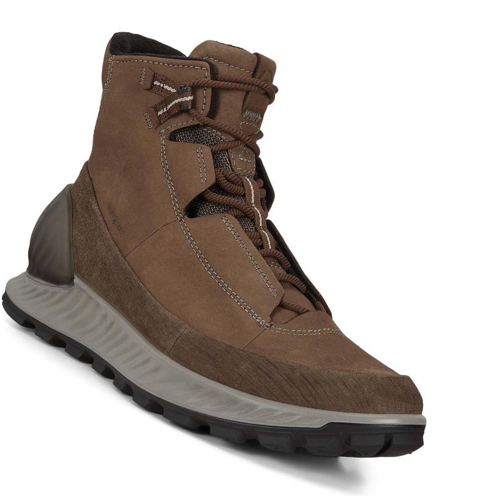 Férfi Ecco Exostrike Mid Outdoor Csizma Kávé Barna | HU 441FDN